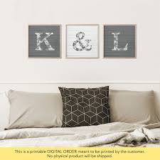 Initial Wall Decor Initial Sign Letters