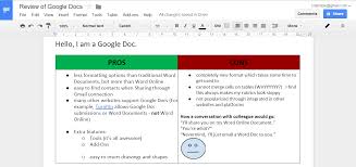 General perception, the convenience of work with the controls. Educational Blog Microsoft Word Online Vs Google Docs