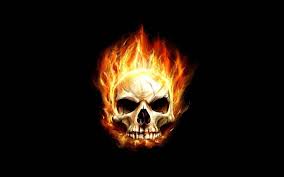 fire skull wallpapers top free fire