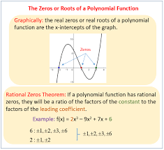 find zeros of a polynomial function