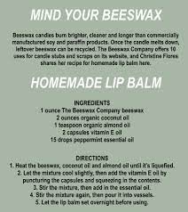 beeswax diy stocking stuffers our lip