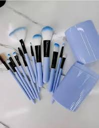 plastic makeup brush set 12 packaging