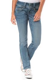 Pepe Jeans Venus Denim Jeans For Women Blue Planet Sports