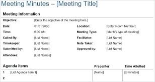 How To Type Up Minutes From A Meeting Template Taking Layout