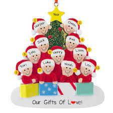 Great savings & free delivery / collection on many items. Personalized 11 Grandkids Glittered Tree Ornament Personalized Ornaments For You