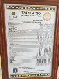 Taxi Rates From Marina El Cid Riviera Maya Taken July 2016