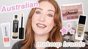 full face using australian makeup