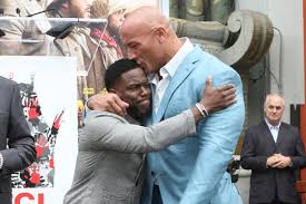 I love how jodie is very seriously telling kevin to be braver but kevin's mind went somewhere dirty when the rock just meant guest appearing in the show. Dwayne Johnson And Kevin Hart S Bromance Will Make You Believe In True Love Rare