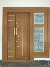 Coated Stainless Steel Door With Glass