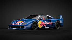 redbull racing f40 car livery by