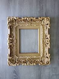 8x10 Brown Frame Baroque Style Picture