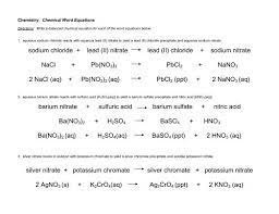 Sodium Chloride Lead Ii Nitrate