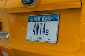 new york city taxi plates igned