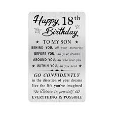 moqiyxl 18th birthday card for son 18