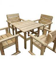 Garden Chairs Timber Garden Furniture Set