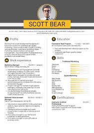Resume Examples By Real People Marketing Manager Account