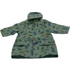 Pluie Pluie Toddler Boys Green Size 12m 2t Bug Raincoat Outerwear