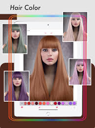 hair color changer on the app