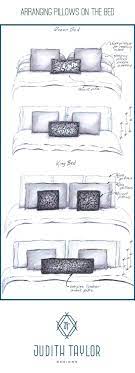 bedroom pillows arrangement