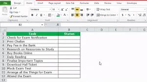 checklist in excel exles how to