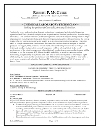 Chemical Lab Technician Resume 6 10 2016