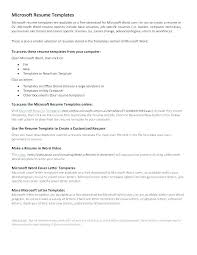 Ms Word Resume Template 2013 Office Templates Free Microsoft