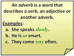 adverbs english grammar notes