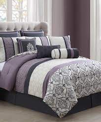 Gray Lilac Daria Comforter Set