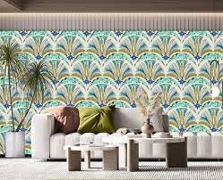 Art Deco Wallpaper Mural Palm Wallpaper