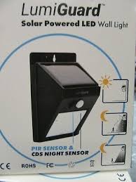 solar power led wall light lumi guard