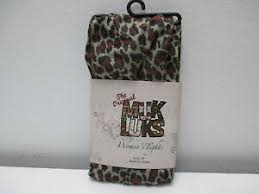 Details About Muk Luks Animal Print Footed Tights Size B See Chart For Size