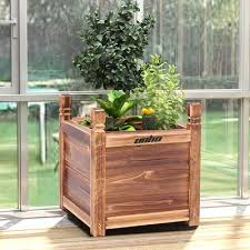 Indoor Outdoor Wood Planter Grow Box