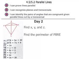Ppt 4 5 5 2 Parallel Lines Powerpoint