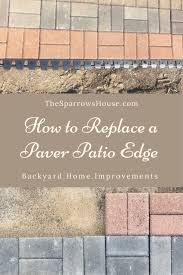 How To Fix A Patio Paver Edge The