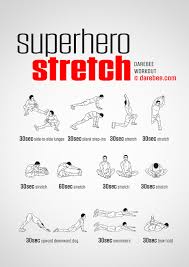 superhero stretch darebee workout