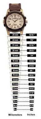 Watch Band Sizes Chart Watches Leather Working Leather Craft