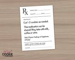 If you need to design one, then we have the right templates for you. Printable Rx Label For Cookie Prescription Jar Etsy