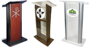 The words podium and lectern are often used interchangeably so now their meaning is synonymous. The Difference Between A Podium A Pulpit And A Lectern Eloquent Displays Trade Show Booths Decoration Exhibits Displays In Lagos Nigeria