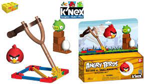 K'nex Angry Birds Red Bird VS Small Minion Pig Review - YouTube