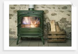 Green Wood Buring Stove Posters