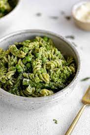 vegan pesto pasta with veggies eat