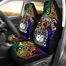 Why are auto accessories necessary? Samoa Custom Personalised Car Seat Covers Rainbow Polynesian Pattern