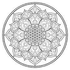 flower of life coloring page