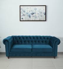 Buy Cheshire Velvet 3 Seater Sofa In