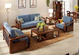 clic style teak wood sofa set