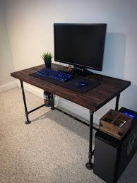 4.8 out of 5 stars 3,307. Just Finished My Pipe Desk With Stained Butcher Block Top Screw You Home Depot Guy It Worked Battlestations
