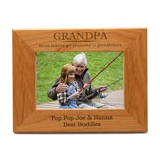 personalized grandpa 3x3 photo frame