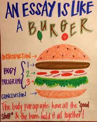        An essay is like a burger    