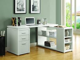 Leather desk organizer with drawers. 60 White Corner Desk With Storage By Monarch Officedesk Com