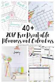 40 Awesome Free Printable 2017 Calendars And Planners